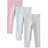 The Children’s Place Baby-Girls and Toddler Printed Leggings, Multipacks(Winter Bears/Gray/Pink)