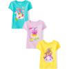 The Children’s Place Baby-Girls and Toddler Unicorns,Butterflies,Trends Short Sleeve Graphic T-Shirts,3 Pack(Pool Dino/Ladybug/Cat Flowers)