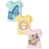 The Children’s Place Baby-Girls and Toddler Unicorns,Butterflies,Trends Short Sleeve Graphic T-Shirts,3 Pack(Sun/Cat/Butterfly)