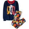 The Children’s Place Boys’ 100% Cotton Long Sleeve Top and Pants,2 Piece Pajama Set(Basketball)