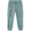 The Children’s Place Boys Active Sueded Rib Cargo Jogger Pants(Norway Spruce Ribbed)