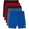 The Children’s Place Boys Athletic Basketball Shorts(Black/Tidal/Red/Blue/Gray)