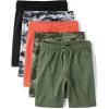The Children’s Place Boys Athletic Basketball Shorts(Camo/Solid 5-pack)