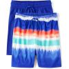 The Children’s Place Boys Athletic Basketball Shorts(Solid/Ombre 2-pack)