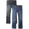 The Children’s Place Boys Bootcut Jeans(Dark/Medium Blue 2-pack)