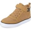 The Children’s Place Boy’s Casual Lace Up Hi Top Sneakers(Tan)