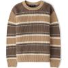The Children’s Place Boys Long Sleeve Crew Neck Pullover Sweater(Tumbleweed Stripe)