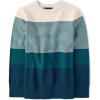 The Children’s Place Boys Long Sleeve Crew Neck Pullover Sweater(Vanilla Stripe Crew Neck)