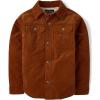 The Children’s Place Boys’ Sherpa Lined Shirt Jacket(Caramel Corduroy)