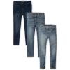 The Children’s Place Boys Skinny Jeans(Indigo/Jupiter/Blue 3-pack)