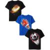 The Children’s Place Boys Sports Short Sleeve Graphic T-Shirts, Multipacks(Solar Basketball/Soccer/Football 3-pack)