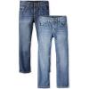 The Children’s Place Boys’ Straight Leg Jeans(Carbon Blue/Dark Jupiter 2-pack)
