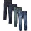 The Children’s Place Boys’ Straight Leg Jeans(Dark Wash 4-pack)