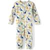 The Children’s Place Boys’ and Toddler Short Sleeve 100% Cotton Zip-Front One Piece Pajama(Dino Volcanos Footless)