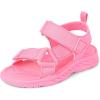 The Children’s Place Girl’s Baby Toddler Sporty Sandals with Adjustable Straps(Pink)