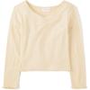 The Children’s Place Girls’ Basic Long Sleeve V-Neck Knit Shirts(Frappe)