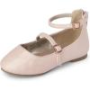 The Children’s Place Girls’ Closed Toe Ballet Flat(Blush Pink)