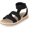 The Children’s Place Girl’s Elastic Band Sandals(Black)