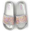 The Children’s Place Girls Everday Slip on Slide Sandals(Glitter Waves)
