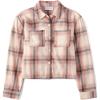 The Children’s Place Girls Long Sleeve Plaid Button Up Shirt(Pink Kiss)