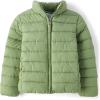 The Children’s Place Girls’ Medium Weight Wind-Resistant, Water-Resistant Puffer Jacket(Misty Glen)