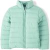 The Children’s Place Girls’ Medium Weight Wind-Resistant, Water-Resistant Puffer Jacket(Wintermint)