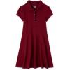 The Children’s Place Girls Pique Polo Dress(Rubine)
