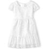 The Children’s Place Girls’ Short Sleeve Dressy Dress(White Lace)