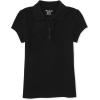 The Children’s Place Girls Short Sleeve Ruffle Pique Polo(Black)