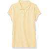 The Children’s Place Girls Short Sleeve Ruffle Pique Polo(Pale Sun)