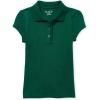 The Children’s Place Girls Short Sleeve Ruffle Pique Polo(Spruce Green)