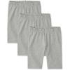 The Children’s Place Girls’ Solid Bike Shorts(Heather Gray 3-pack)