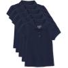 The Children’s Place Girls’ Toddler Mulipack Short Sleeve Ruffle Pique Polos(Tidal 5-pack)
