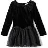 The Children’s Place Girls Tutu Dress, Long Sleeve(Black Tutu)
