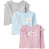 The Children’s Place Girls and Toddler Assorted Long Sleeve Knit Shirt(Polar Bear)