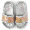 The Children’s Place Girl’s and Toddler Everyday Slide Sandals with Backstrap(Silver Shaker Stars)