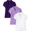 The Children’s Place Multipack Short Sleeve Pique Polo(Purple/Regal Violet/White)