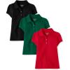 The Children’s Place Multipack Short Sleeve Pique Polo(Spruceshad/Daybreak/White)