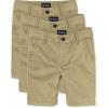 The Children’s Place Stretch Chino Shorts(Flax 3-pack)