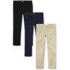 The Children’s Place Stretch Skinny Chino Pants,multipacks(Black/Sandy/Tidal 3-pack)