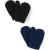 The Children’s Place Unisex Baby And Toddler Cold Weather Knit Mittens(Black 2-pack)