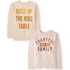The Children’s Place Unisex-Child All Holidays,Birthdays Long Sleeve Graphic T-Shirts,2 Pack(Thankful Family/Boss of Kids Table)