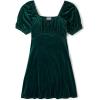 The Children’s Place Womens Short Sleeve Holiday Dress(Balt Green Velour)