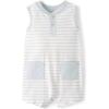 The Children’s Place baby-boys And Newborn Everyday Romper(White Stripe)