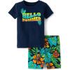 The Children’s Place baby-boys And Newborn Snug Fit 100% Cotton Short Sleeve Top and Shorts 2 Piece Pajama Set(Summer)