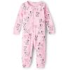 The Children’s Place baby-boys And Toddler Long Sleeve 100% Cotton Zip-front One Piece Footed Pajama(Puppy)
