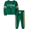 The Children’s Place baby-boys And Toddler Sweatshirt and Sweatpant, 2 Piece Outfit(Varsity Green)