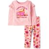 The Children’s Place baby-girls And Toddler Long Sleeve Active Shirt and Pant, 2 Piece Outfit(Fuzzy Pink)