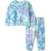 The Children’s Place baby-girls And Toddler Long Sleeve Active Shirt and Pant, 2 Piece Outfit(Green Glow Tie Dye)
