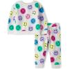 The Children’s Place baby-girls And Toddler Long Sleeve Active Shirt and Pant, 2 Piece Outfit(Happy Faces)